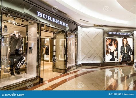 Retail Outlet Of Burberry In Klcc, Kuala Lumpur Stock Photo 